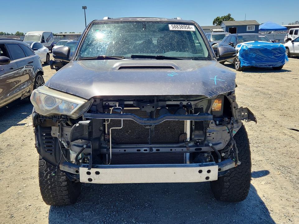 2015 Toyota 4runner VIN JTEBU5JR2F5226913 COPART salvage auction — FRONT END, Ut - Salvage Certificate, sold $1,200 on 2026-07-28 (photo 5)
