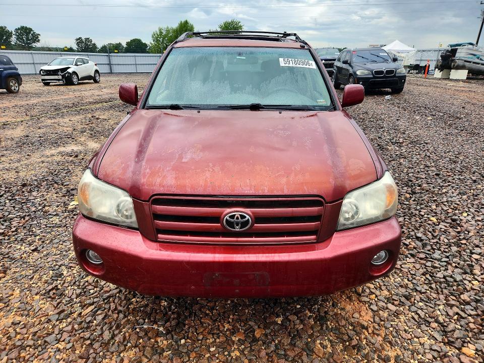 2005 Toyota Highlander VIN JTEEP21A550068060 COPART salvage auction — SIDE, Id - Salvage Certificate Of Title, sold $100 on 2026-07-13 (photo 5)