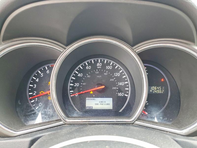 2014 Nissan Murano VIN JN8AZ1MU2EW402382 COPART salvage auction — FRONT END, Tx - Salvage Vehicle Title, sold $425 on 2026-07-06 (photo 9)
