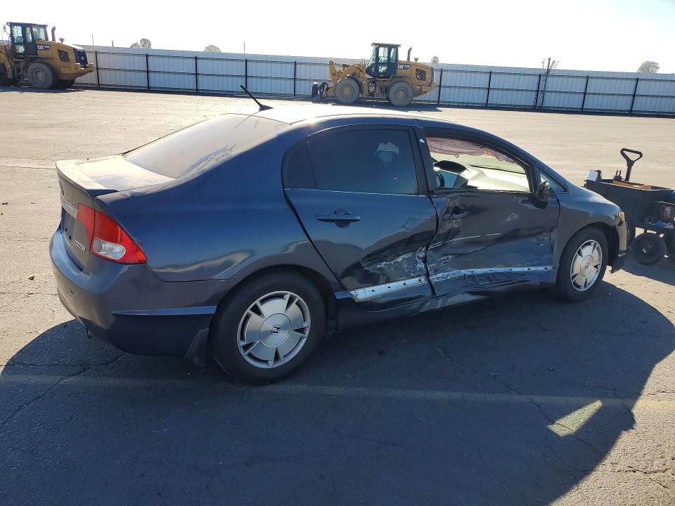 2009 Honda Civic hybrid VIN JHMFA362X9S001982 COPART salvage auction — SIDE, CA - SALVAGE CERTIFICATE, sold $325 on 2026-07-30 (photo 3)