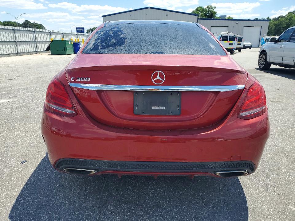 2016 Mercedes-benz C-klasse VIN 55SWF4JB0GU101792 COPART salvage auction — FRONT END, Nc - Dealer Only Clean Title, sold $4,250 on 2026-07-09 (photo 6)