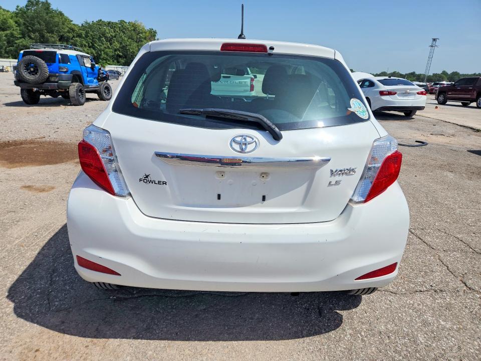 2012 Toyota Yaris VIN JTDJTUD30CD507792 COPART salvage auction — REAR END, Salvage Title, sold $325 on 2026-07-21 (photo 6)
