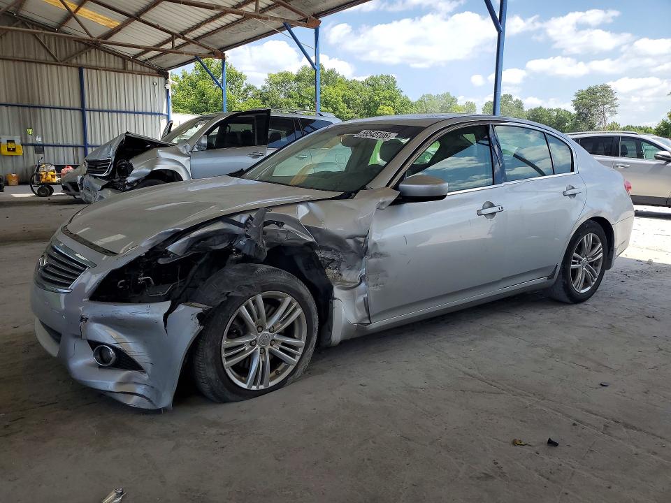 2012 Infiniti G VIN JN1DV6AP1CM810769 COPART salvage auction — FRONT END, GA - CERT OF TITLE-SALVAGE, sold $250 on 2026-07-23 (photo 1)