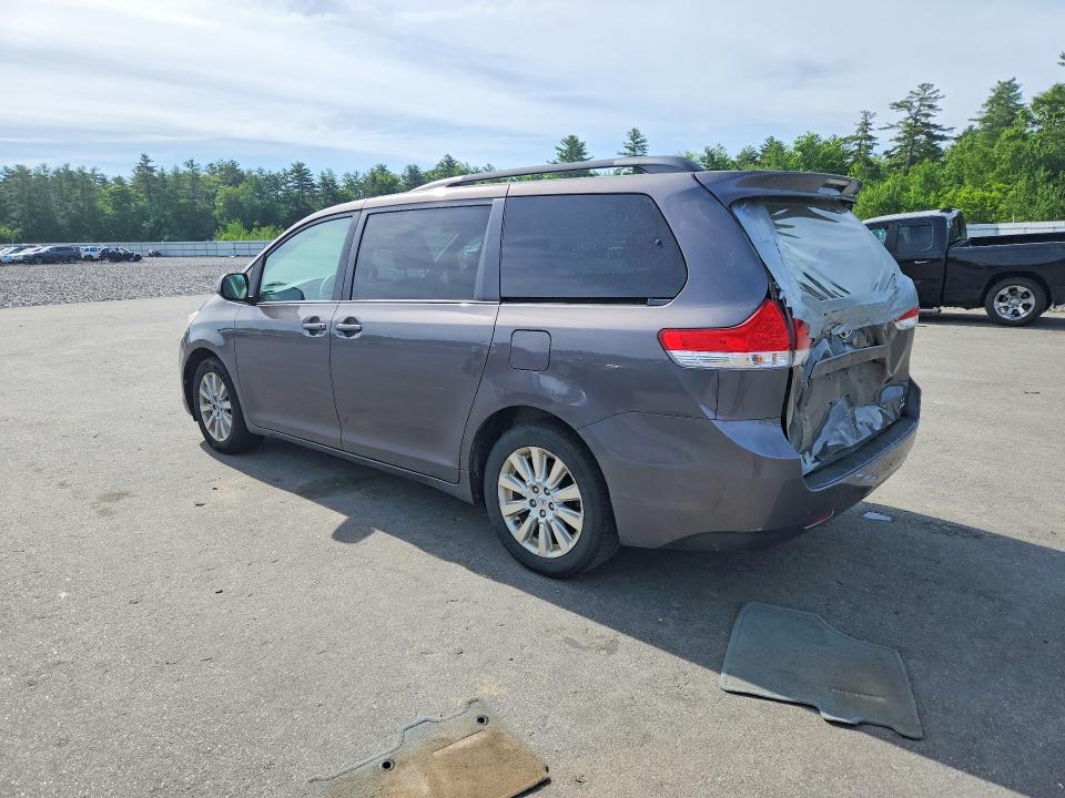 2013 Toyota Sienna VIN 5TDJK3DC4DS053999 COPART salvage auction — REAR END, ME - CERT OF TITLE-SALVAGE COLLISIO, sold $1,100 on 2026-07-15 (photo 2)