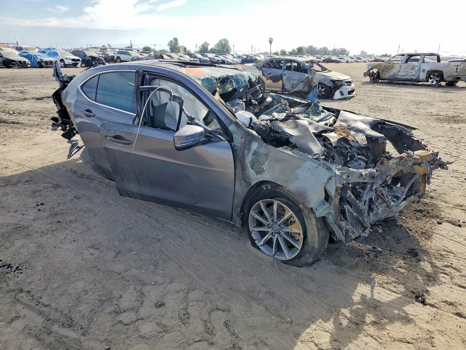 2019 Acura Tlx VIN 19UUB1F59KA000100 COPART salvage auction — ROLLOVER, Ca - Non-Repairable Vehicle Cert, sold $70 on 2026-08-03 (photo 4)