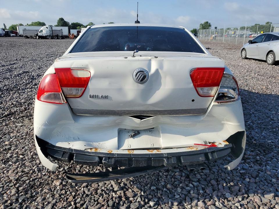 2010 Mercury Milan VIN 3MEHM0HA0AR617290 COPART salvage auction — REAR END, IN - CERT OF TITLE-SALVAGE TITLE (P), sold $275 on 2026-07-21 (photo 6)