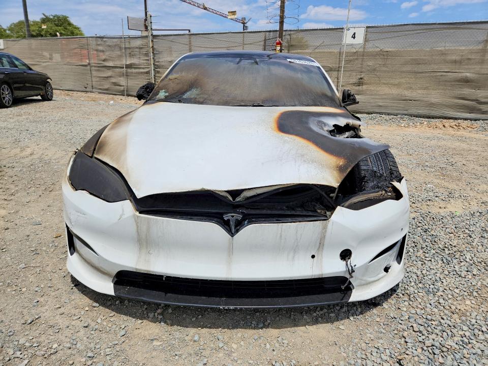 2021 Tesla Model s VIN 5YJSA1E61MF453043 COPART salvage auction — BURN, CA - SALVAGE CERTIFICATE, sold $350 on 2026-07-31 (photo 5)