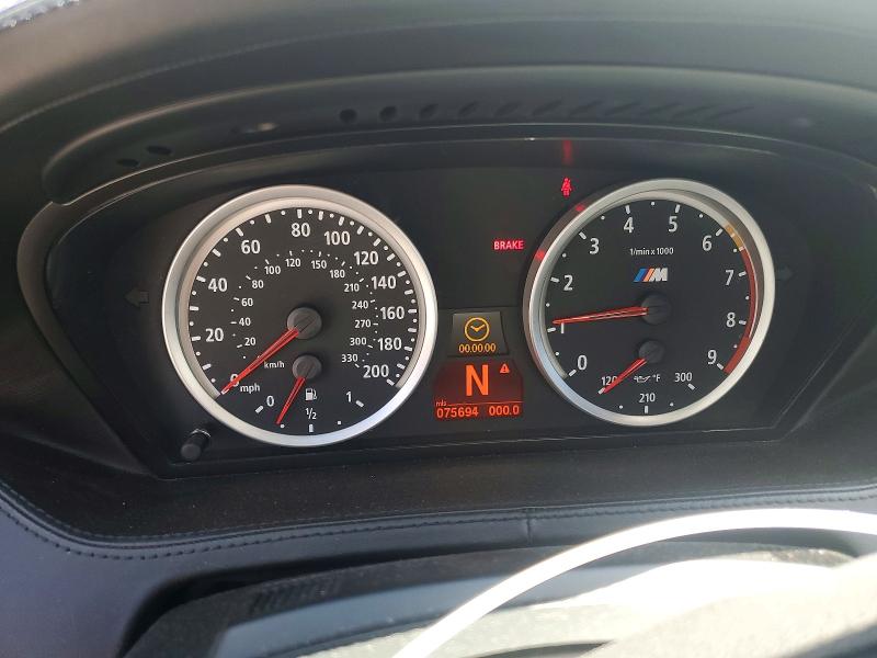 2008 BMW M6 VIN WBSEK93548CY79260 COPART salvage auction — MINOR DENT/SCRATCHES, Mt - Certificate Of Title, sold $11,400 on 2026-07-07 (photo 9)