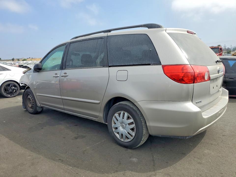 2009 Toyota Sienna VIN 5TDZK23C39S276086 COPART salvage auction — FRONT END, Ca - Salvage Certificate, sold $625 on 2026-07-06 (photo 2)