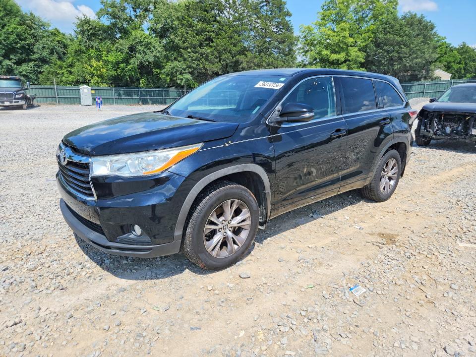 2016 Toyota VIN 5TDBKRFH2GS250416 COPART salvage auction — NORMAL WEAR, Tn - Certificate Of Title (P), sold $4,750 on 2026-07-21 (photo 1)