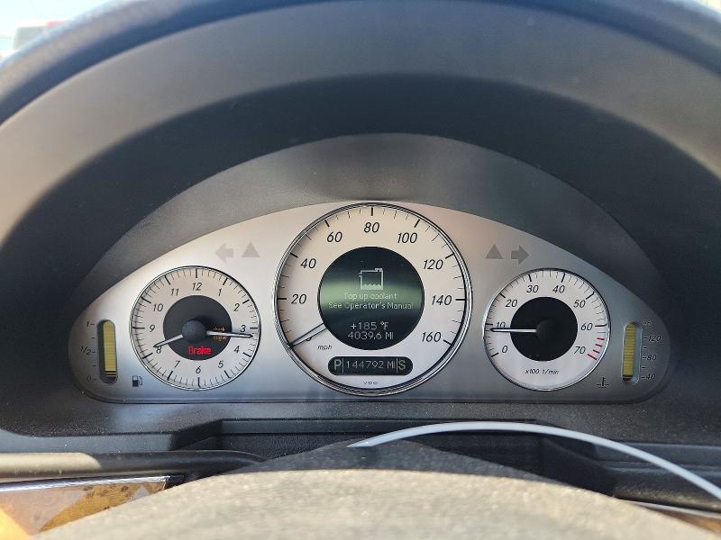 2007 Mercedes-benz E-class VIN WDBUF87X37X220394 COPART salvage auction — FRONT END, Tx - Salvage Vehicle Title, sold $175 on 2026-07-24 (photo 9)