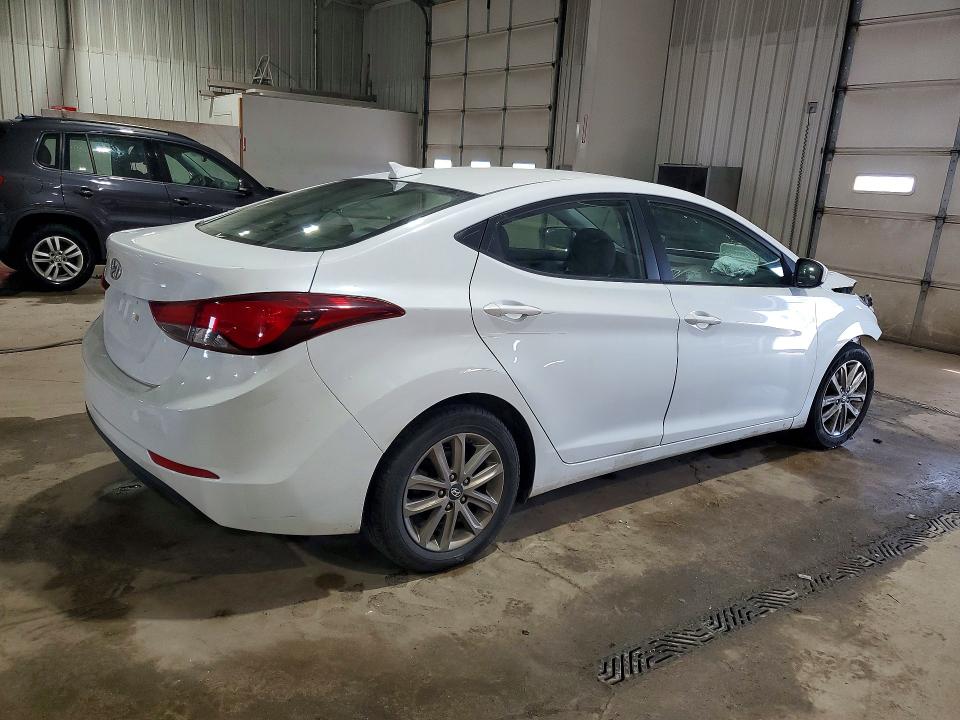 2016 Hyundai Elantra VIN 5NPDH4AE3GH746791 COPART salvage auction — FRONT END, Pa - Certificate Of Salvage, sold $700 on 2026-07-06 (photo 3)