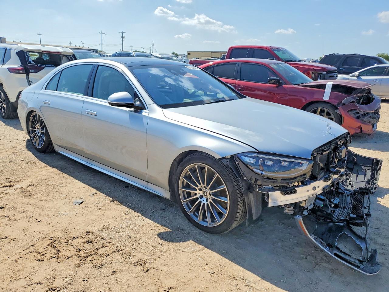 2026 Mercedes-Benz VIN W1K6G6DBXTA354441 COPART salvage auction — Undercarriage, TX - SALVAGE VEHICLE TITLE, sold $63,000 on 2026-07-02 (photo 4)