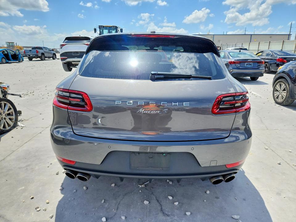 2015 Porsche Macan VIN WP1AB2A58FLB68012 COPART salvage auction — FRONT END, Tx - Salvage Vehicle Title, sold $6,200 on 2026-07-10 (photo 6)