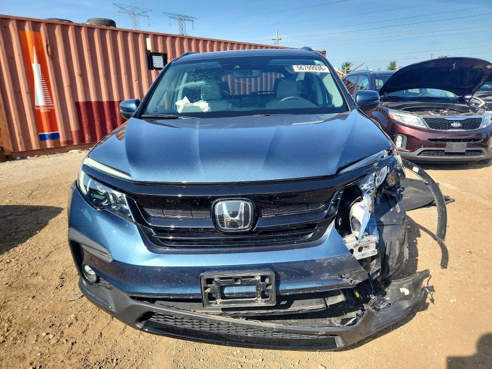 2022 Honda Pilot VIN 5FNYF6H29NB046610 COPART salvage auction — FRONT END, IL - SALVAGE CERTIFICATE, sold $13,400 on 2026-07-28 (photo 5)