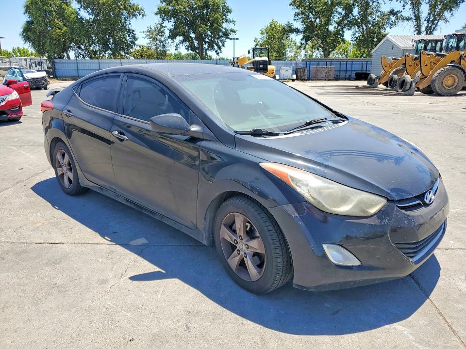 2012 Hyundai Elantra VIN KMHDH4AE1CU391972 COPART salvage auction — REAR END, Ca - Salvage Certificate, sold $975 on 2026-07-13 (photo 4)