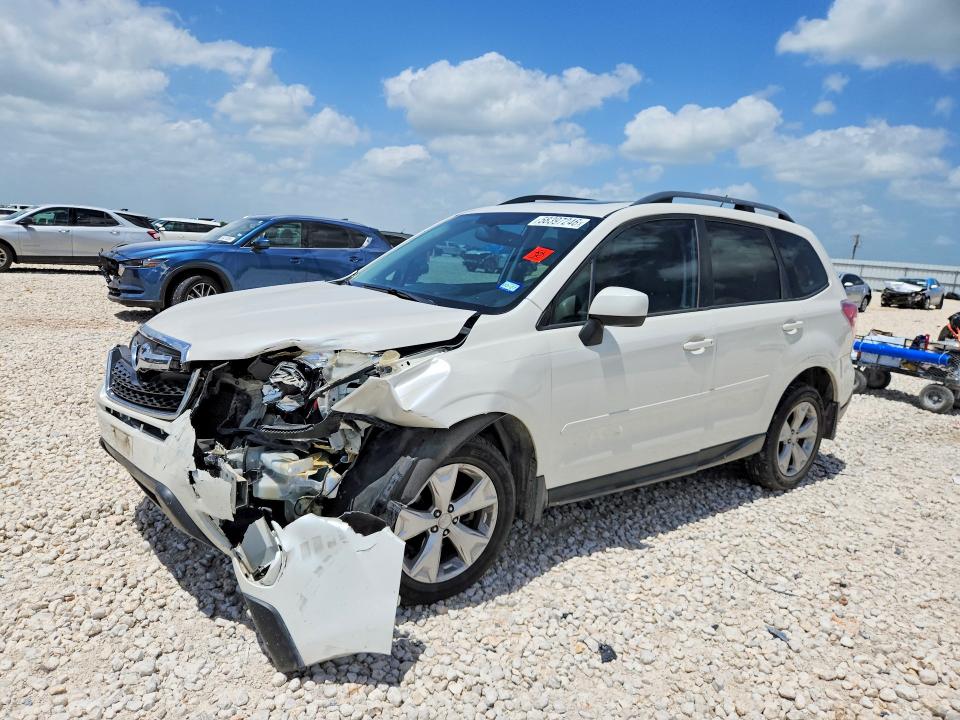 2015 Subaru VIN JF2SJADC3FH400842 COPART salvage auction — FRONT END, TX - SALVAGE VEHICLE TITLE (P), sold $375 on 2026-07-09 (photo 1)