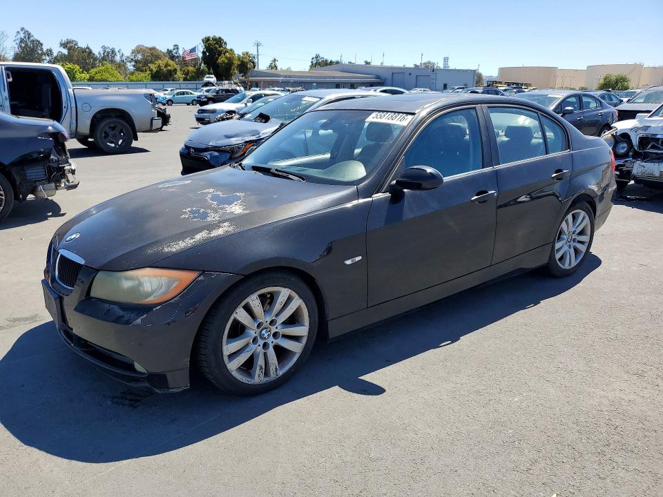 2007 BMW 3 series VIN WBAVC535X7FZ79953 COPART salvage auction — REAR END, Ca - Salvage Certificate, sold $400 on 2026-07-08 (photo 1)