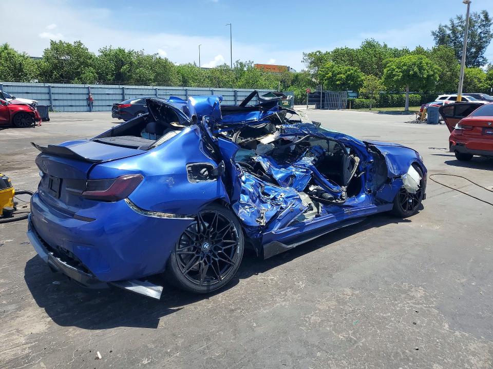 2020 BMW M340i VIN WBA5U7C06LFH54536 COPART salvage auction — ALL OVER, FL - CERTIFICATE OF DESTRUCTION, sold $950 on 2026-07-27 (photo 3)