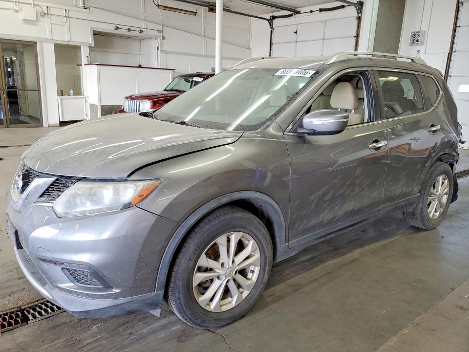 2015 Nissan Rogue VIN KNMAT2MT1FP501183 COPART salvage auction — REAR END, Wa - Vehicle Cert Of Ownership-Titl, sold $350 on 2026-07-10 (photo 1)