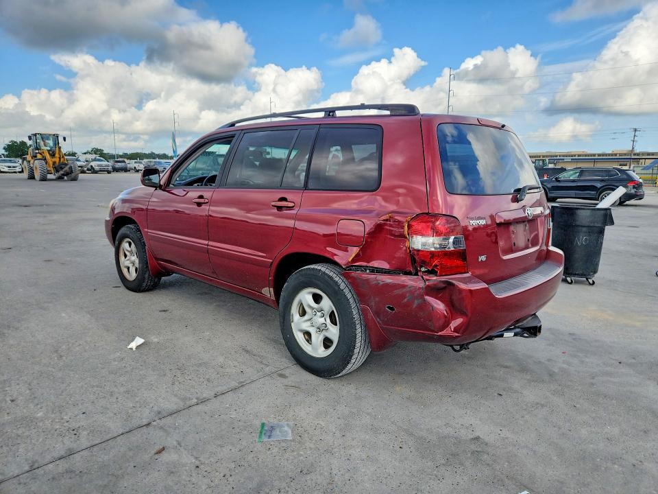2006 Toyota Highlander VIN JTEGP21A360103964 COPART salvage auction — REAR END, LA - CERT OF TITLE-SALVAGE, sold $900 on 2026-07-22 (photo 2)