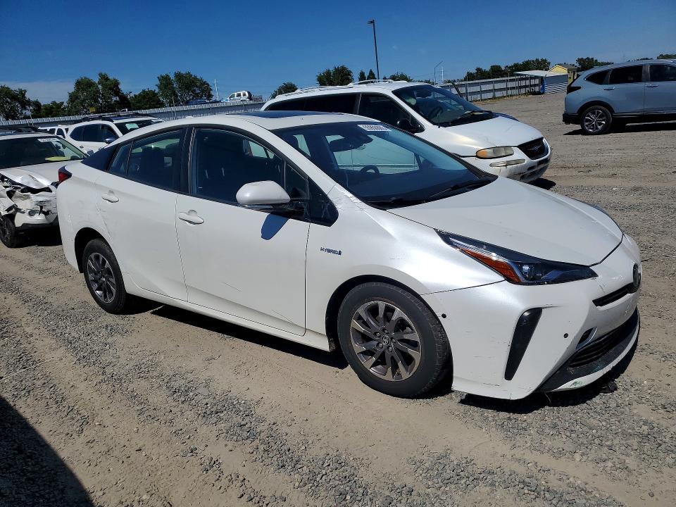 2019 Toyota Prius VIN JTDKARFU1K3101361 COPART salvage auction — FRONT END, Ca - Salvage Certificate, sold $8,200 on 2026-07-02 (photo 4)