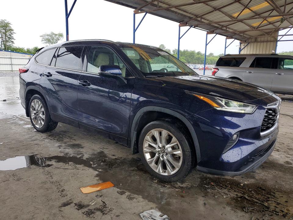 2020 Toyota Highlander VIN 5TDDZRBHXLS042403 COPART salvage auction — ROOF, Ga - Cert Of Title-Salvage, sold $13,900 on 2026-07-30 (photo 4)