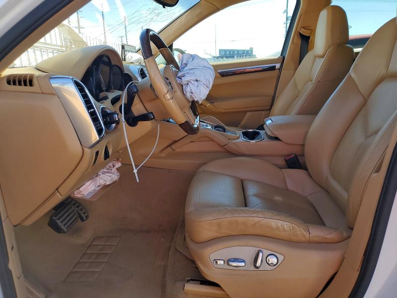 2012 Porsche Cayenne VIN WP1AE2A24CLA93947 COPART salvage auction — FRONT END, Ca - Salvage Certificate, sold $1,700 on 2026-07-29 (photo 7)
