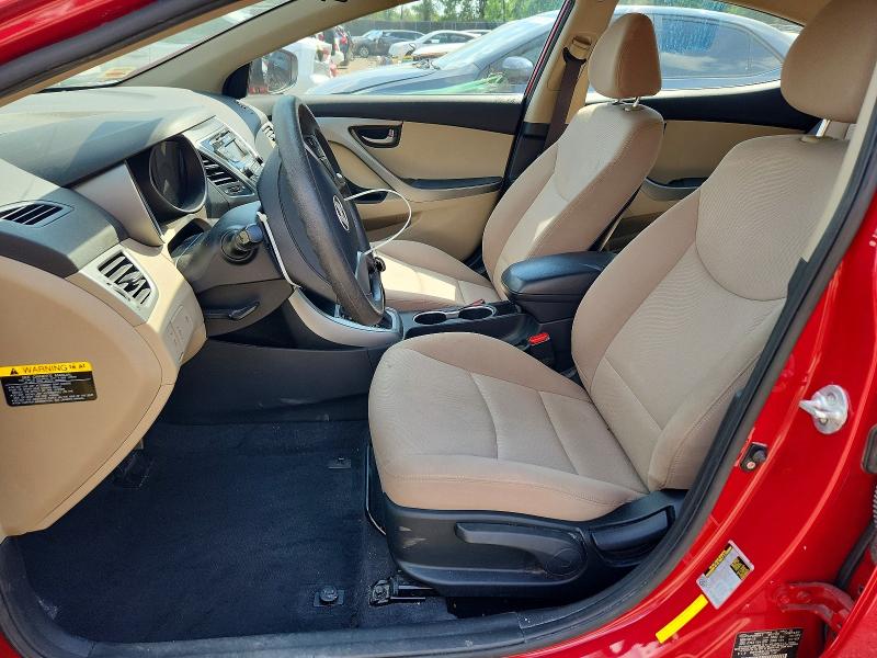 2016 Hyundai Elantra VIN KMHDH4AE2GU489687 COPART salvage auction — FRONT END, Md - Cert Of Salvage > 75% Damage, sold $2,200 on 2026-07-31 (photo 7)