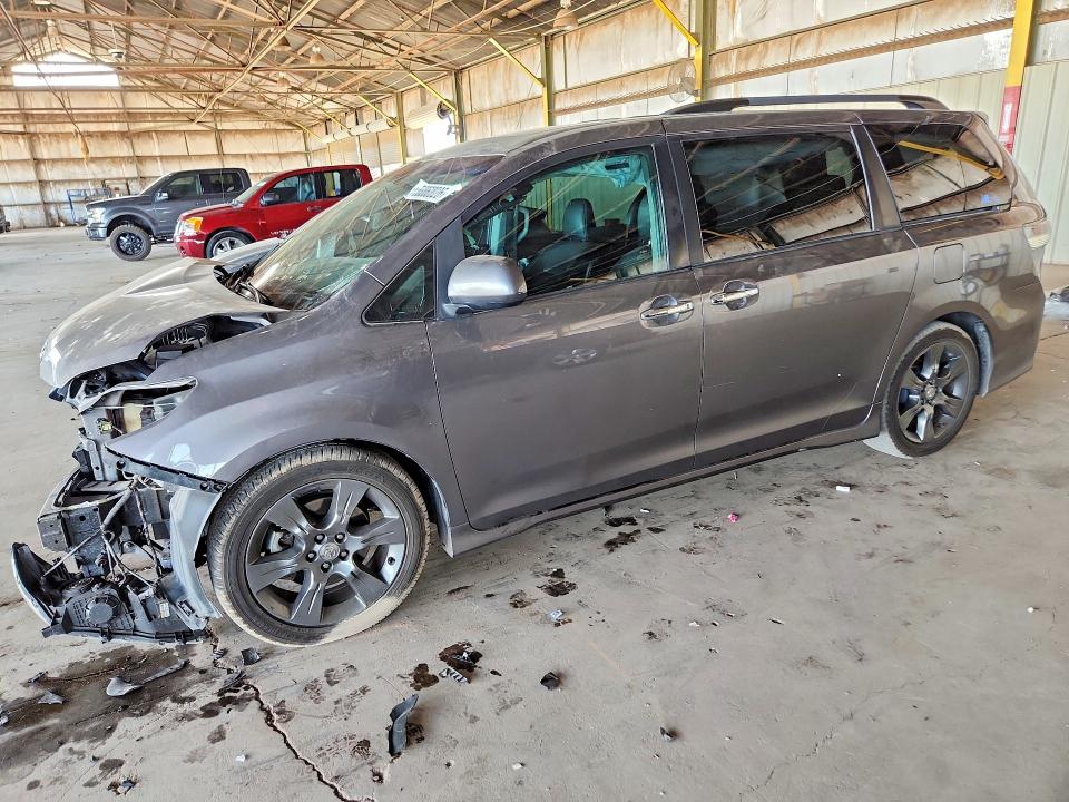2016 Toyota VIN 5TDXK3DC7GS743079 COPART salvage auction — FRONT END, Az - Cert Of Title - Salvage, sold $2,250 on 2026-07-27 (photo 1)