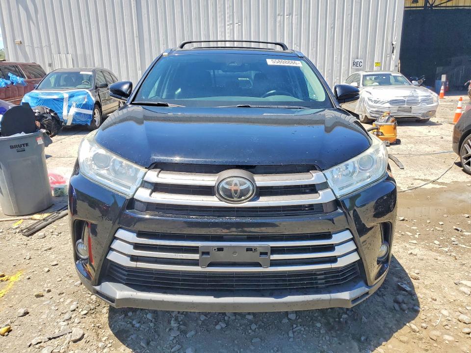 2018 Toyota Highlander VIN 5TDJZRFH9JS555457 COPART salvage auction — SIDE, Nj - Cert Of Title-Salvage, sold $2,250 on 2026-07-29 (photo 5)