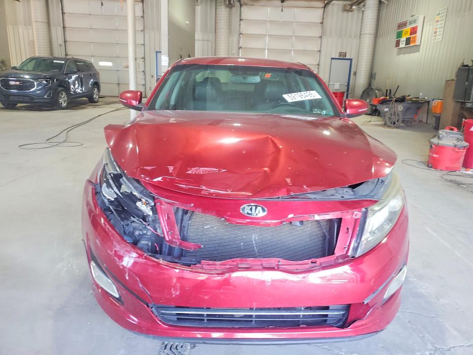 2014 Kia Optima VIN 5XXGR4A75EG268409 COPART salvage auction — FRONT END, Pa - Certificate Of Salvage, sold $550 on 2026-07-16 (photo 5)