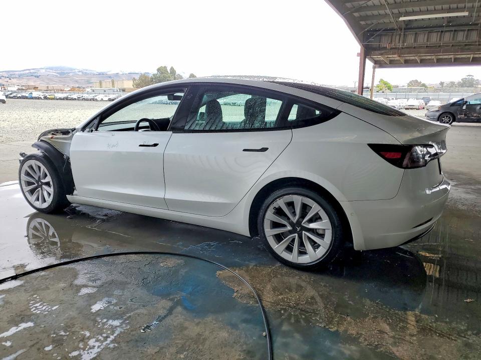 2022 Tesla Model 3 VIN 5YJ3E1EA5NF370178 COPART salvage auction — FRONT END, Ca - Certificate Of Title, sold $11,300 on 2026-07-06 (photo 2)