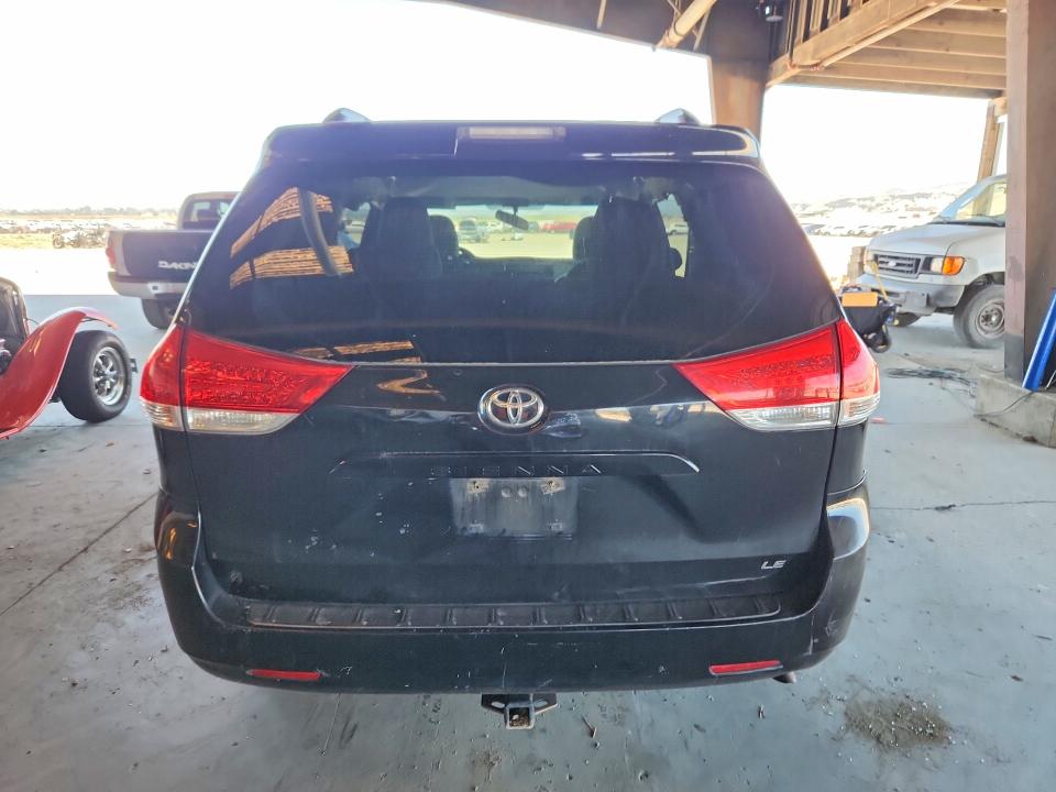2012 Toyota Sienna VIN 5TDKK3DC0CS278469 COPART salvage auction — FRONT END, CA - SALVAGE CERTIFICATE, sold $1,250 on 2026-07-27 (photo 6)