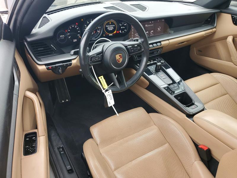2020 Porsche 911 VIN WP0AA2A93LS205511 COPART salvage auction — FRONT END, Ca - Salvage Certificate, sold $68,000 on 2026-08-10 (photo 8)