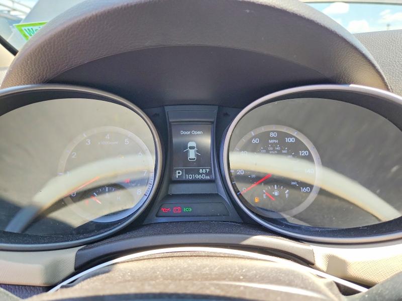 2014 Hyundai Santa fe VIN 5XYZUDLB6EG156013 COPART salvage auction — MECHANICAL, Nj - Certificate Of Title, sold $1,650 on 2026-07-03 (photo 9)