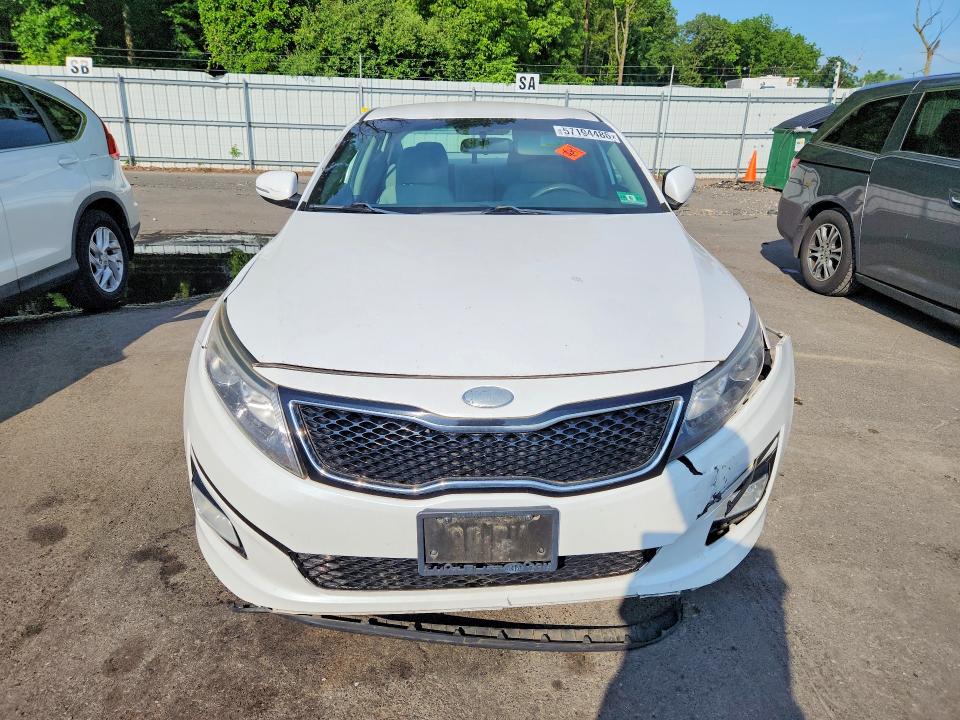2015 Kia Optima VIN 5XXGM4A75FG364203 COPART salvage auction — FRONT END, Nj - Cert Of Title-Salvage, sold $300 on 2026-07-30 (photo 5)