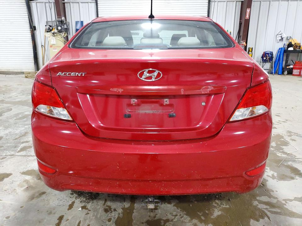 2016 Vulcan Accent VIN KMHCT4AEXGU162156 COPART salvage auction — FRONT END, Pa - Certificate Of Salvage, sold $850 on 2026-07-08 (photo 6)