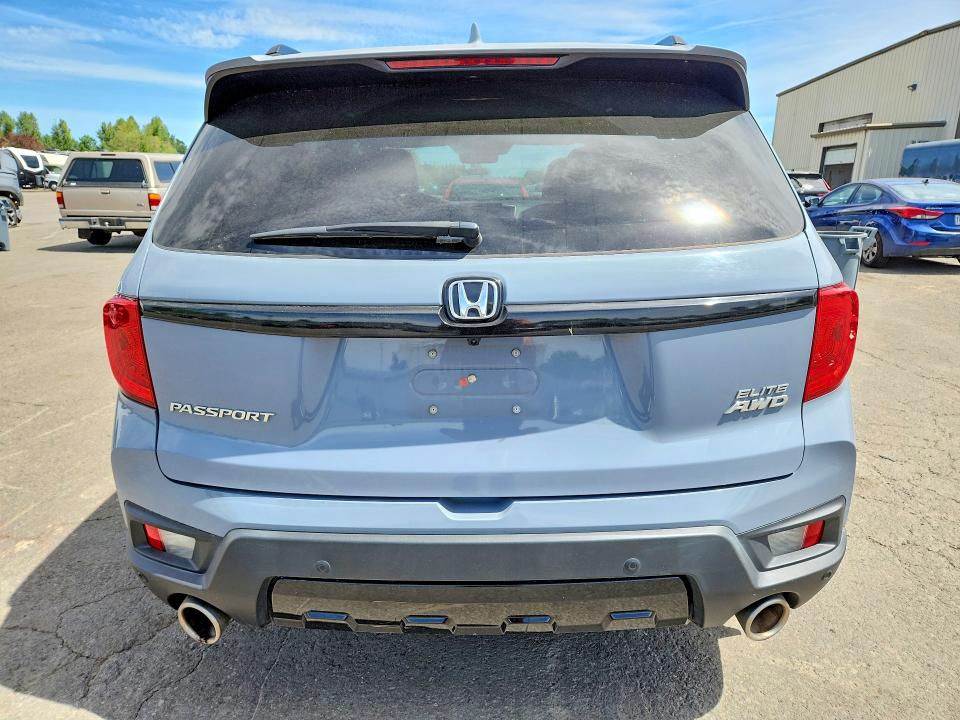 2022 Honda Passport VIN 5FNYF8H03NB014519 COPART salvage auction — REAR END, Or - Salvage Title Certificate, sold $150 on 2026-07-27 (photo 6)