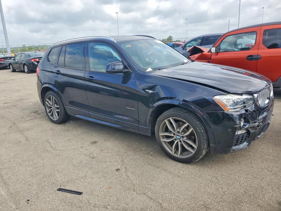 2016 BMW X3 VIN 5UXWX7C58G0R17590 COPART salvage auction — FRONT END, Oh - Cert Of Title-Salvage, sold $2,000 on 2026-07-31 (photo 4)