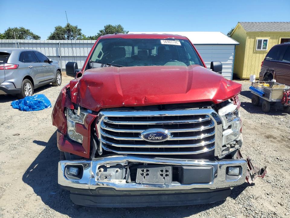 2016 Ford F-150 lightning VIN 1FTEW1CP0GKE32590 COPART salvage auction — FRONT END, CA - SALVAGE CERTIFICATE, sold $4,400 on 2026-07-09 (photo 5)