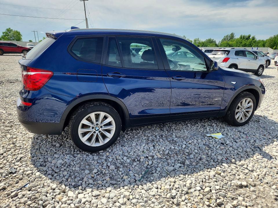 2017 BMW X3 VIN 5UXWX9C51H0D99922 COPART salvage auction — FRONT END, Mi - Certificate Of Title, sold $2,950 on 2026-07-23 (photo 3)