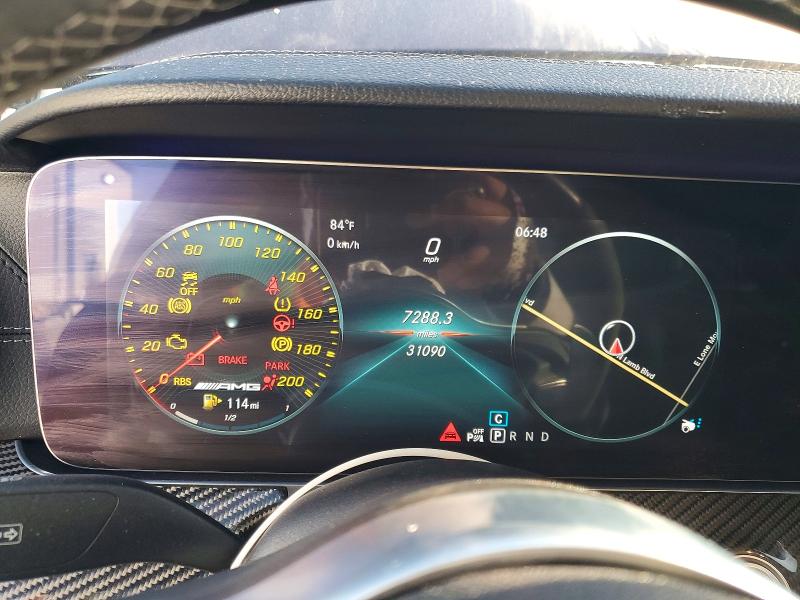 2019 Mercedes-benz AMG GT VIN WDD7X6BB4KA007290 COPART salvage auction — FRONT END, Nv - Salvage Title, sold $15,000 on 2026-07-30 (photo 9)