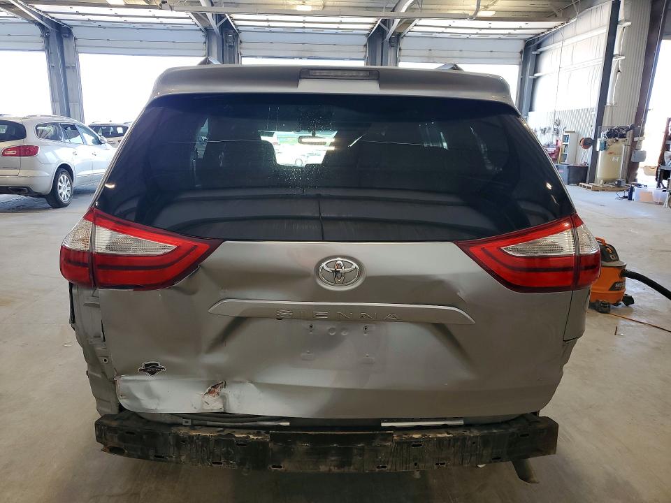 2015 Toyota Sienna VIN 5TDKK3DC5FS644110 COPART salvage auction — REAR END, Ne - Cert Of Title-Salvage, sold $3,100 on 2026-07-14 (photo 6)