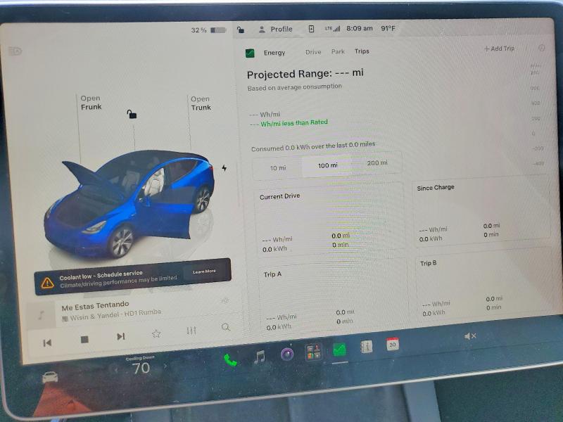 2024 Tesla Model y VIN 7SAYGDEE8RA233827 COPART salvage auction — SIDE, Ma - Cert Of Title-Salvage, sold $10,600 on 2026-07-08 (photo 9)