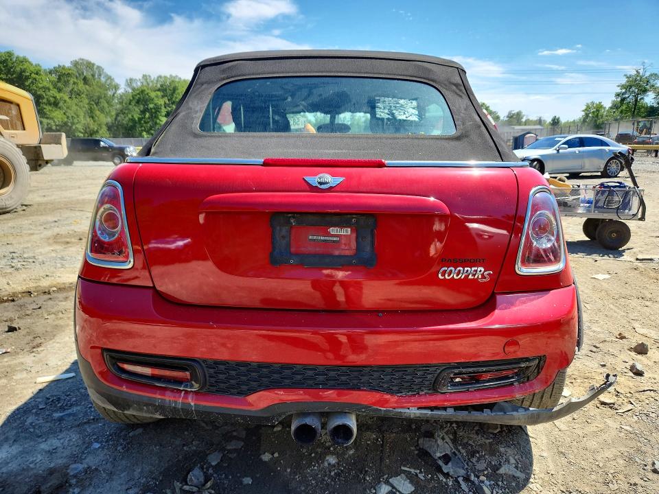 2014 Mini Cooper VIN WMWZP3C50ET706335 COPART salvage auction — FRONT END, Md - Cert Of Salvage > 75% Damage, sold $200 on 2026-07-14 (photo 6)