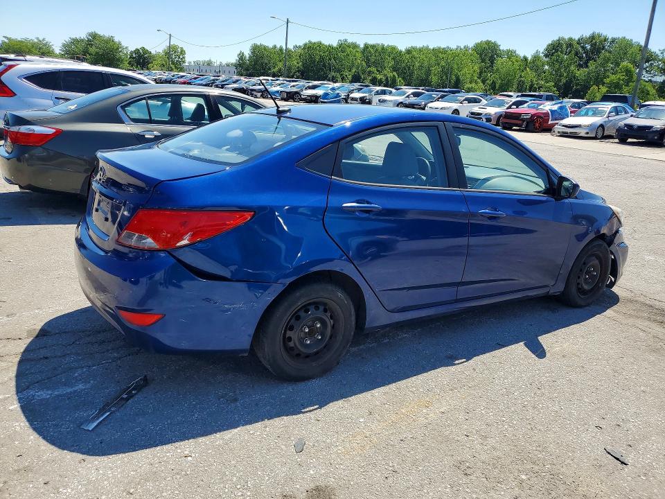 2016 Hyundai Accent VIN KMHCT4AE8GU062489 COPART salvage auction — FRONT END, Ky - Cert Of Title-Rebuilt Vehicle, sold $650 on 2026-07-09 (photo 3)
