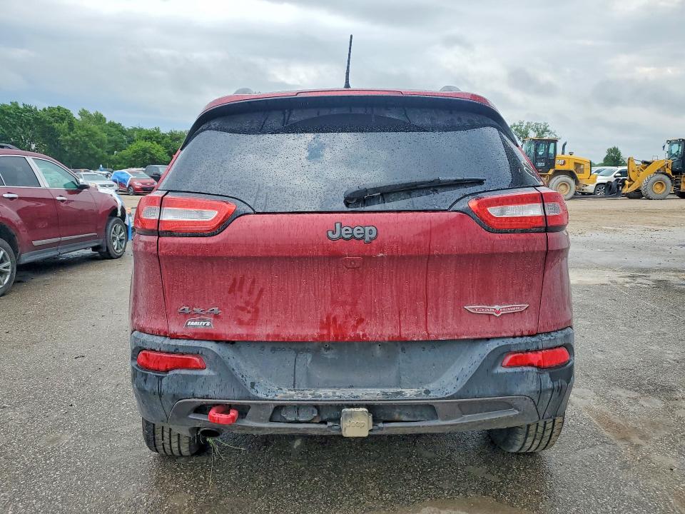 2016 Jeep Cherokee VIN 1C4PJMBB8GW154738 COPART salvage auction — UNDERCARRIAGE, Wv - Salvage Certificate, sold $2,650 on 2026-07-24 (photo 6)