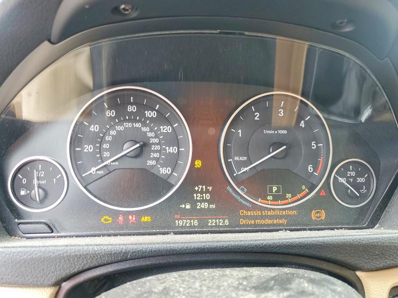 2014 BMW 3er VIN WBA3D3C50EK156994 COPART salvage auction — MECHANICAL, Ga - Certificate Of Title, sold $750 on 2026-07-13 (photo 9)