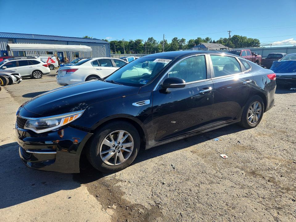 2016 Kia Optima VIN 5XXGT4L36GG100017 COPART salvage auction — VANDALISM, Pa - Certificate Of Salvage, sold $1,050 on 2026-07-17 (photo 1)